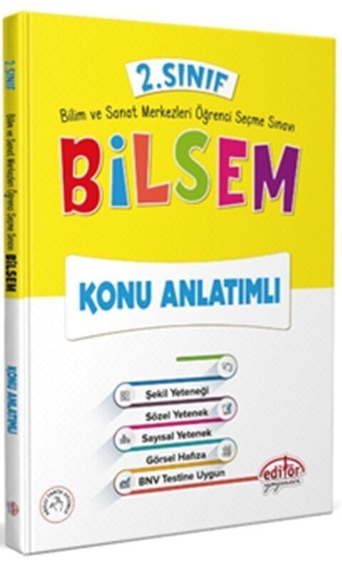 Editör Yayınevi 2. Sınıf Bilsem Konu Kitabı