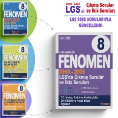 Fenomen SÖZEL LGS 2018-2025 Çıkmış Sorular ve İkiz Sorular Anla Kazan Deneme