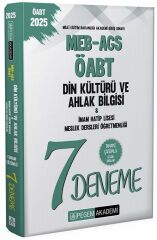 Pegem 2025 ÖABT MEB-AGS Din Kültürü ve Ahlak Bilgisi 7 Deneme Çözümlü Pegem Yayınları