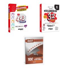 2027 Ankara 8. Sınıf Güçlendiren Tüm Dersler + Türkçe 32 Haftalık Kazanım Deneme + Ankapade 3'lü Set
