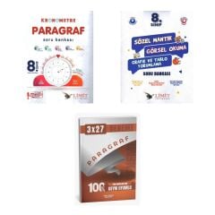 2027 Limit 8. Sınıf Paragraf LGS Kronometre + Mantık Sözel Görsel Okuma Grafik ve Tablo Yorumlama Soru 3'lü Set
