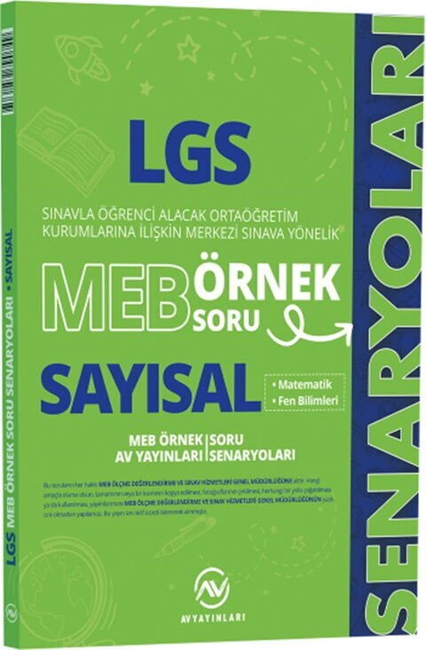 Av Yayınları 8. Sınıf LGS MEB Sayısal Örnek Soru Senaryoları