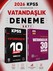 Pegem 2026 KPSS Vatandaşlık 30 Deneme & KPSS Vatandaşlık 10 Deneme EVP Akademi Seti
