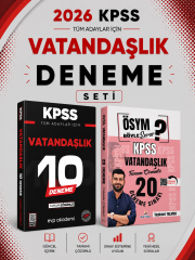 Dizgi Kitap 2026 KPSS Vatandaşlık 20 Deneme & KPSS Vatandaşlık 10 Deneme EVP Akademi Seti