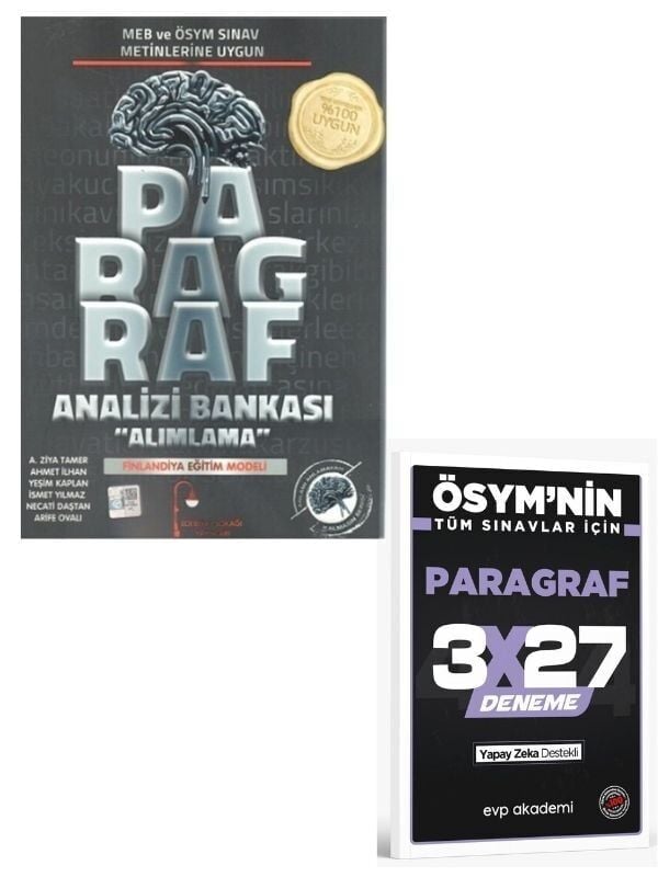 Edebiyat Sokağı 2027 Paragraf Analizi Alımlama Soru Bankası+ EVP Akademi Paragraf