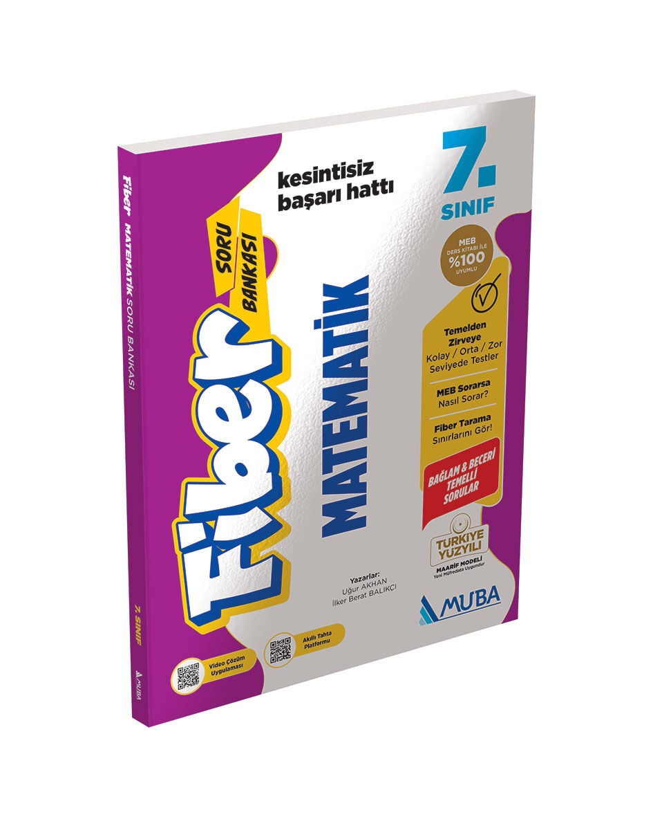 Muba Yayınları 7. Sınıf Matematik Fiber Soru Bankası