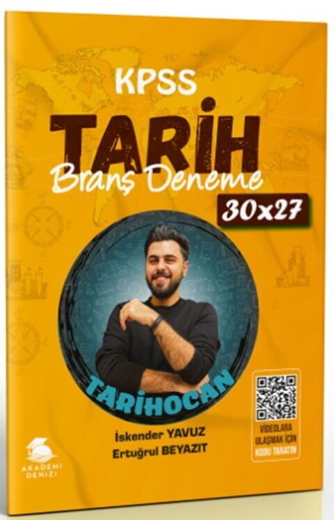 Akademi Denizi KPSS Tarih 30x27 Deneme Çözümlü - İskender Yavuz, Ertuğrul Beyazıt Akademi Denizi