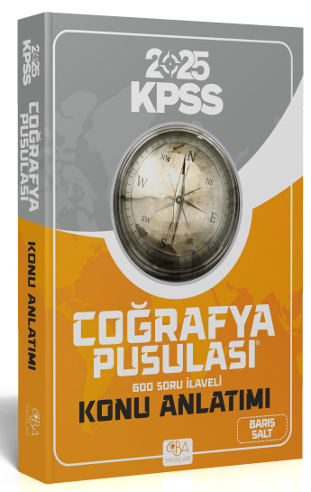 CBA  2025 KPSS Coğrafya Pusulası Konu Anlatımı - Barış Salt CBA Akademi