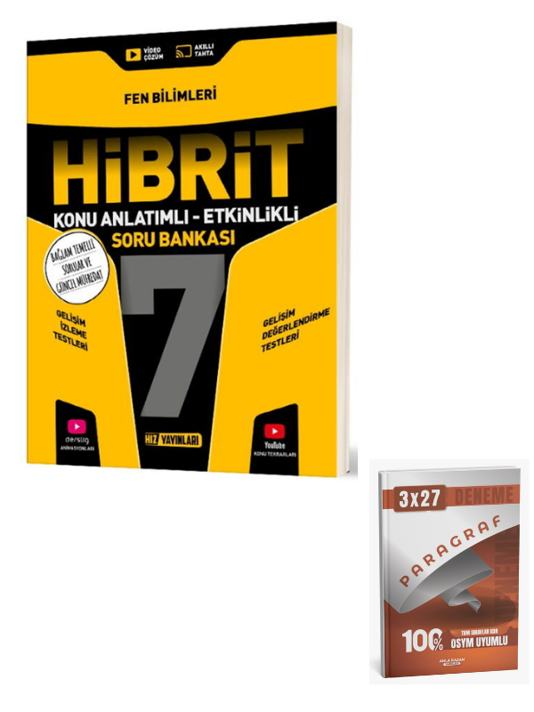Hız 2027 7. Sınıf Fen Bilimleri HİBRİT Konu Anlatımlı Etkinlikli Soru Bankası+ Anla Kazan Paragraf