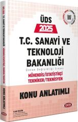 Data Yayınları 2025 ÜDS T.C. Sanayi ve Teknoloji Bakanlığı Mühendis İstatistik Tekniker Teknisyen Konu Anlatımlı