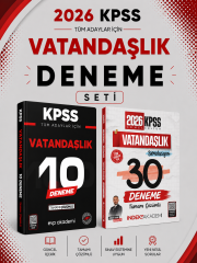 İndeks 2026 KPSS Vatandaşlık 30 Deneme & KPSS Vatandaşlık 10 Deneme EVP Akademi Seti