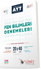 Limit Yayınları AYT Fen Bilimleri 20x40 Video Çözümlü Denemeleri