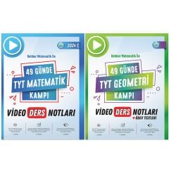 Rehber Matematik 49 Günde TYT Geometri ve Matematik Video Ders Notları 2 li Set