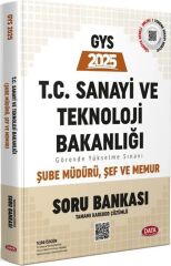 Data Yayınları 2025 GYS T.C. Sanayi ve Teknoloji Bakanlığı Şube Müdürü Şef Memur Soru Bankası