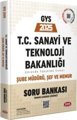 Data Yayınları 2025 GYS T.C. Sanayi ve Teknoloji Bakanlığı Şube Müdürü Şef Memur Soru Bankası