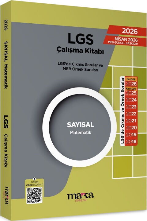 Marka Yayınları 2026 LGS Sayısal Matematik Çıkmış Sorular
