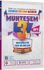 Sonuç Yayınları AYT Matematik Fen Bilimleri Muhteşem 3 Deneme