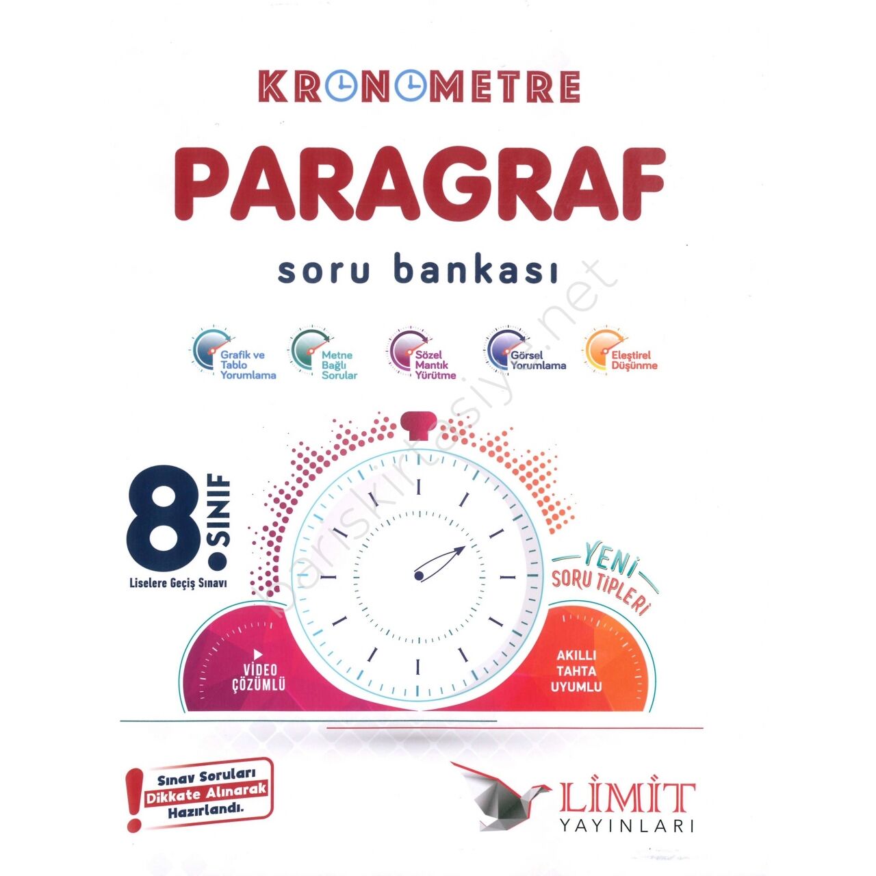 Limit Yayınları 8. Sınıf LGS Kronometre Paragraf Soru Bankası
