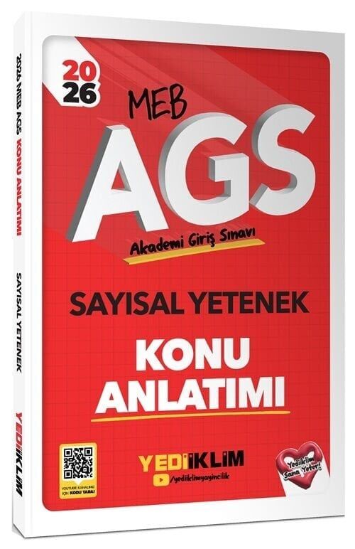 Yediiklim 2026 MEB-AGS Sayısal Yetenek Konu Anlatımı Yediiklim Yayınları