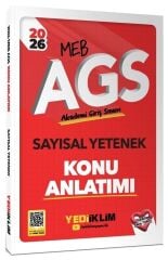 Yediiklim 2026 MEB-AGS Sayısal Yetenek Konu Anlatımı Yediiklim Yayınları