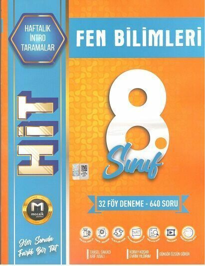 Mozaik Yayınları 8. Sınıf Fen Bilimleri Hıt 32 Deneme