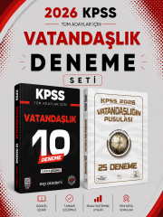 CBA Yayınları 2026 KPSS Vatandaşlık 25 Deneme & KPSS Vatandaşlık 10 Deneme EVP Akademi Seti