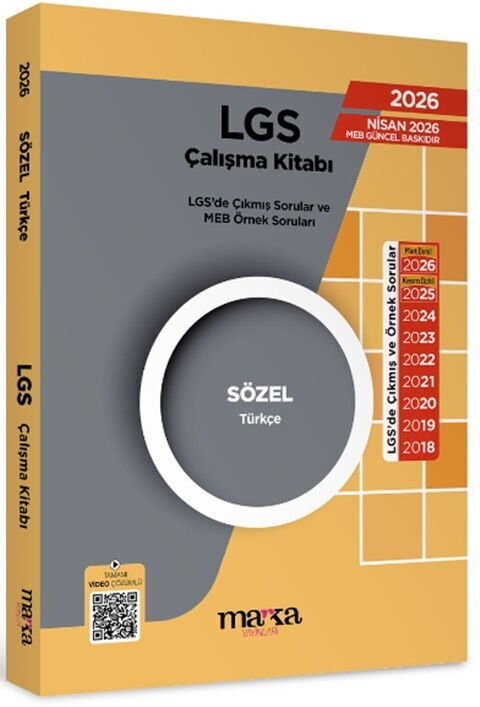 Marka Yayınları 2026 LGS Sözel Türkçe Çıkmış Sorular