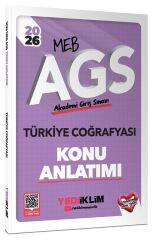 Yediiklim 2026 MEB-AGS Türkiye Coğrafyası Anlatımı Yediiklim Yayınları