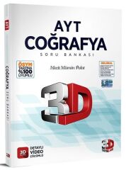3D Yayınları YKS AYT Coğrafya Soru Bankası Video Çözümlü 3D Yayınları