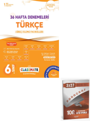 Okyanus 2027 6. Sınıf Classmate 36 Hafta Denemeleri Türkçe Süreç İzleme Fasikülleri+ Anla Kazan Paragraf