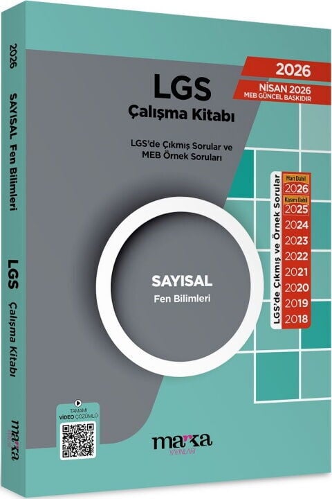 Marka Yayınları 2026 LGS Sayısal Fen Bilimleri Çıkmış Sorular
