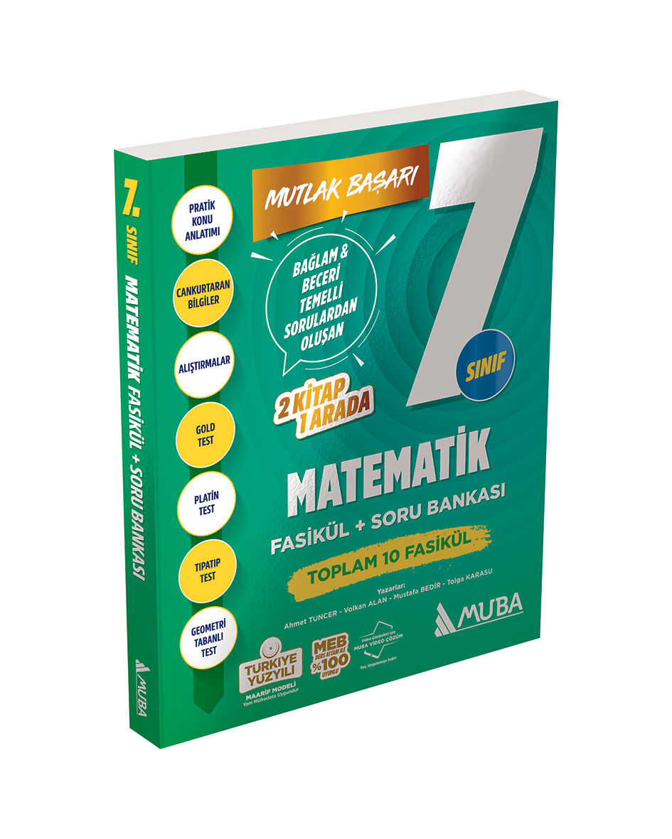 Muba Yayınları MB 7.Sınıf Matematik Fasikül+Soru Bankası
