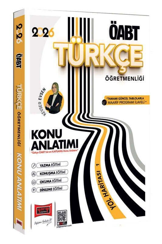 Yargı 2026 ÖABT MEB-AGS Türkçe Yol Haritası-1 Yazma-Okuma-Konuşma-Dinleme Eğitimi Konu Anlatımı - Kevser Evsen Yargı Yayınları