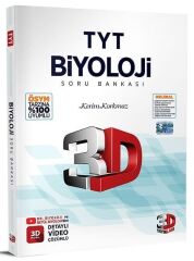 3D Yayınları YKS TYT Biyoloji Soru Bankası Video Çözümlü Çözüm Yayınları