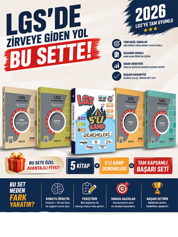 LGS 2026 8. Sınıf Tüm Dersler Tam Kapsamlı Zirveye Giden Başarı Seti