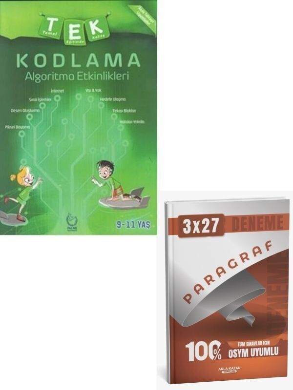 Palme 2027 TEK Kodlama Algoritma Etkinlikleri 9-11 Yaş+ Anla Kazan Paragraf