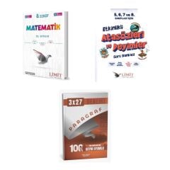 2027 8. Sınıf/LGS Limit Matematik El Kitabı + Etkinlikli Atasözleri ve Deyimler Soru + Ankapade 3'lü Set