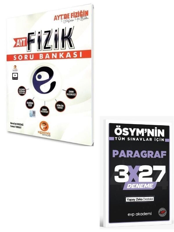Egzersiz 2027 AYT Fizik Soru Bankası+ EVP Akademi Paragraf