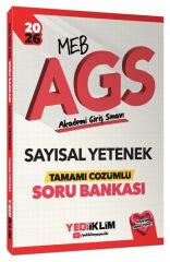 Yediiklim 2026 MEB-AGS Sayısal Yetenek Soru Bankası Çözümlü Yediiklim Yayınları