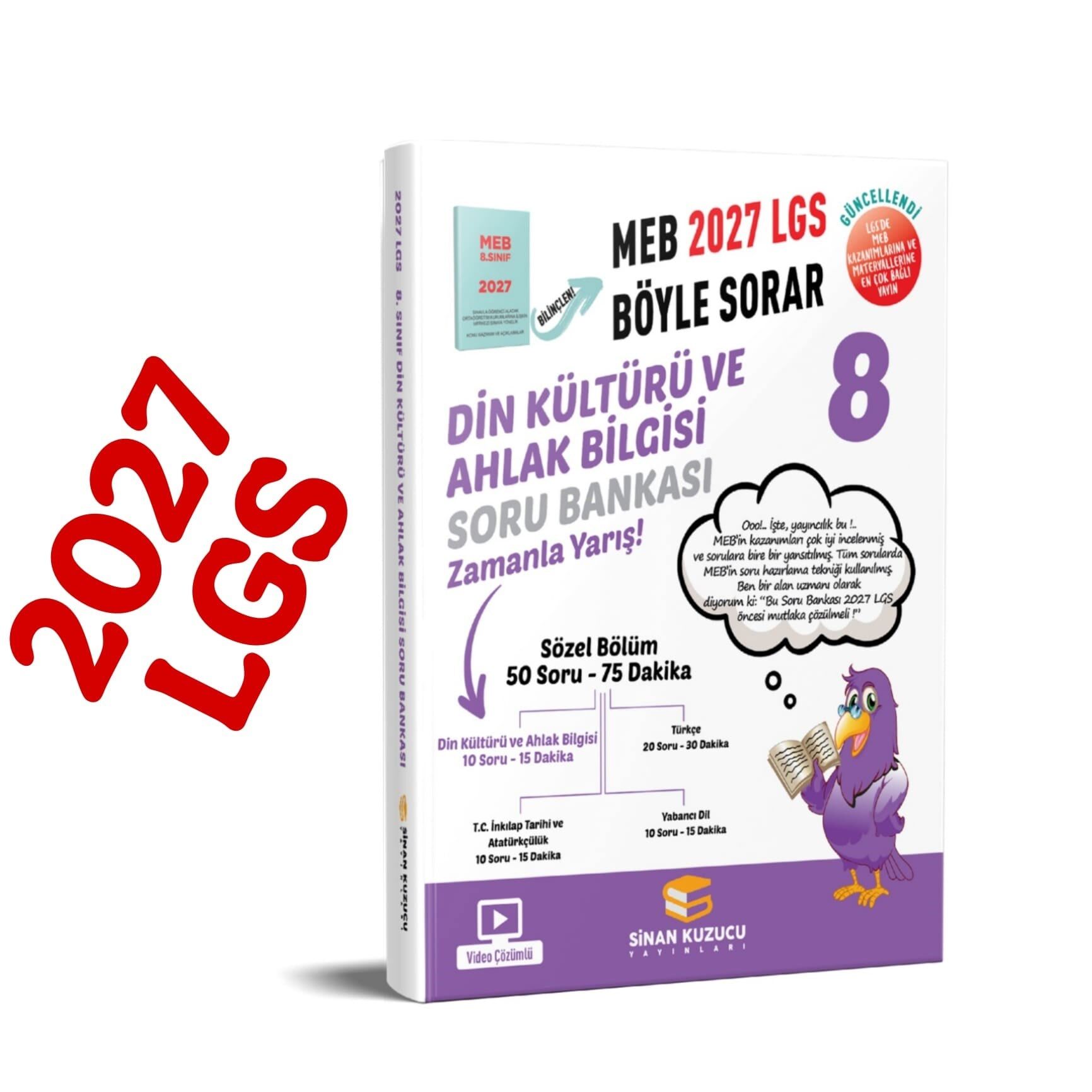 Sinan Kuzucu 2027 8. Sınıf LGS Din Kültürü ve Ahlak Bilgisi Soru Bankası