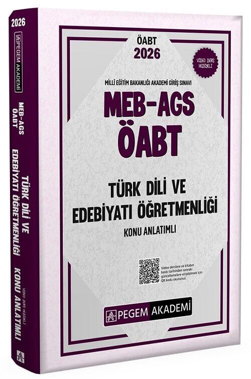 Pegem 2026 ÖABT MEB-AGS Türk Dili ve Edebiyatı Öğretmenliği Konu Anlatımlı Pegem Akademi Yayınları