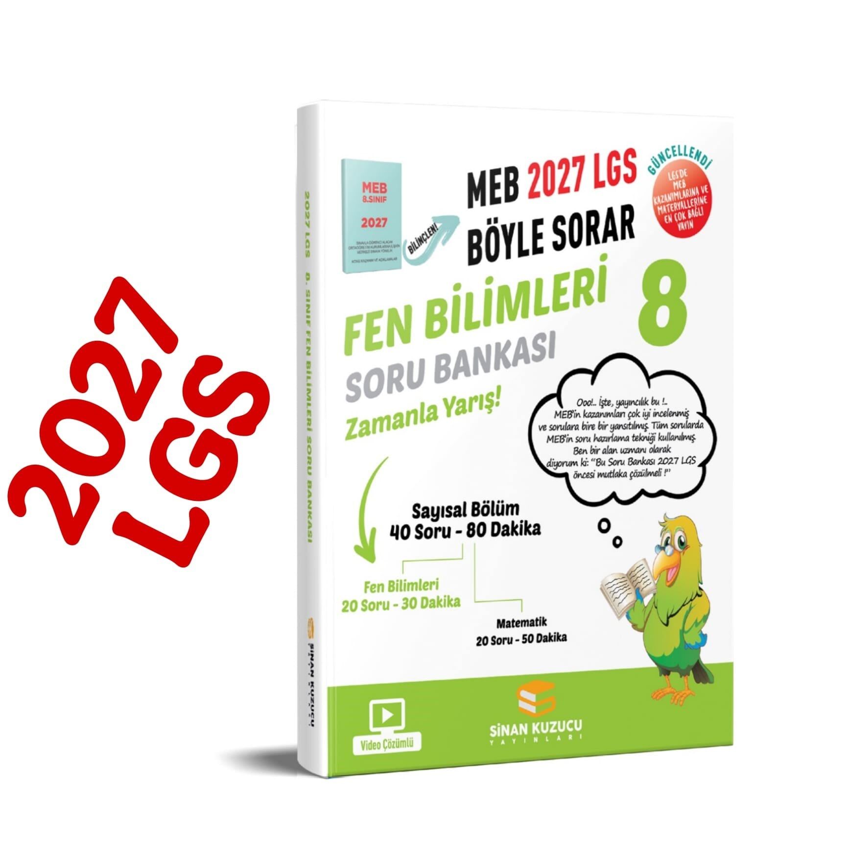 Sinan Kuzucu 2027 8. Sınıf LGS Fen Bilimleri Soru Bankası