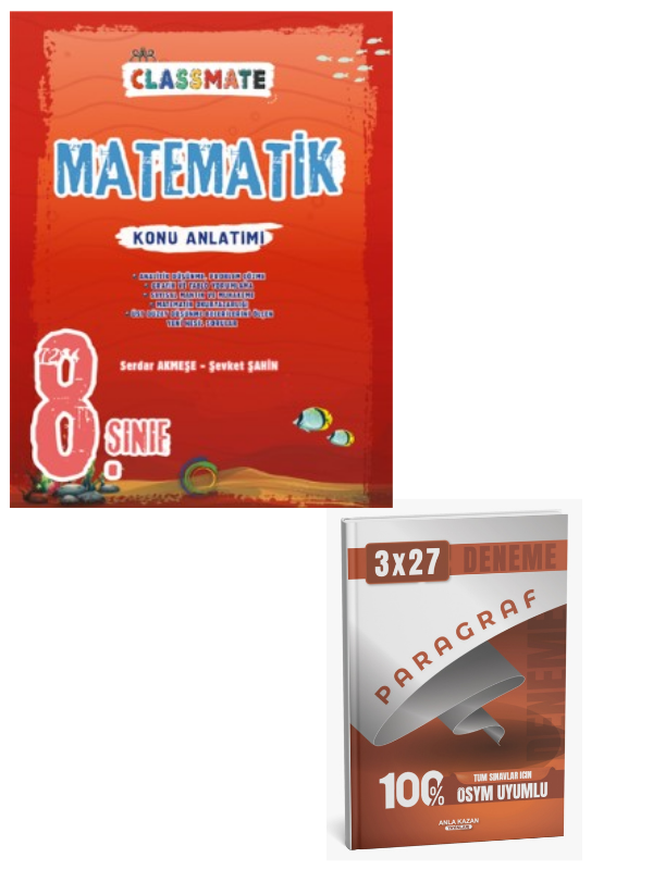Okyanus 2027 8. Sınıf Classmate Matematik Konu Anlatımı+ Anla Kazan Paragraf