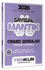 Yediiklim 2026 KPSS MEB-AGS ALES DGS Sayısal Mantık Çıkmış Sorular Çözümlü Yediiklim Yayınları