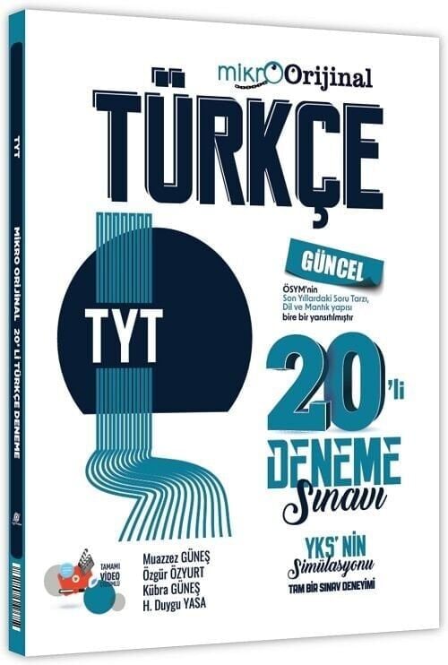 Orijinal YKS TYT Türkçe 20 li Mikro Deneme Orijinal Yayınları