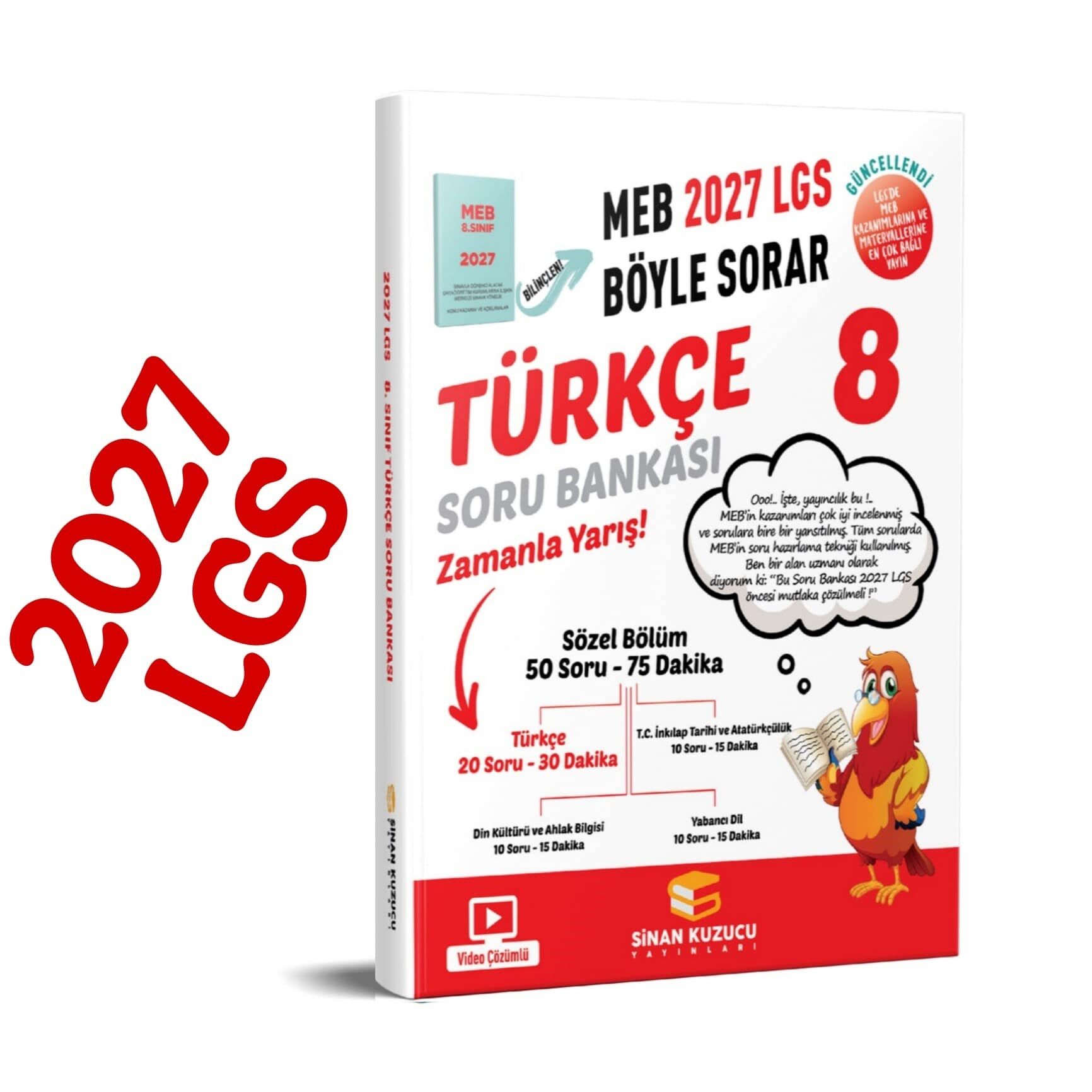 Sinan kuzucu 2027 8. Sınıf LGS Türkçe Soru Bankası