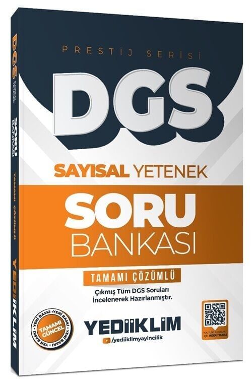 Yediiklim 2026 DGS Prestij Sayısal Yetenek Soru Bankası Çözümlü Yediiklim Yayınları