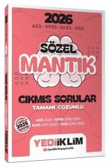 Yediiklim 2026 KPSS MEB-AGS ALES DGS Sözel Mantık Çıkmış Sorular Çözümlü Yediiklim Yayınları