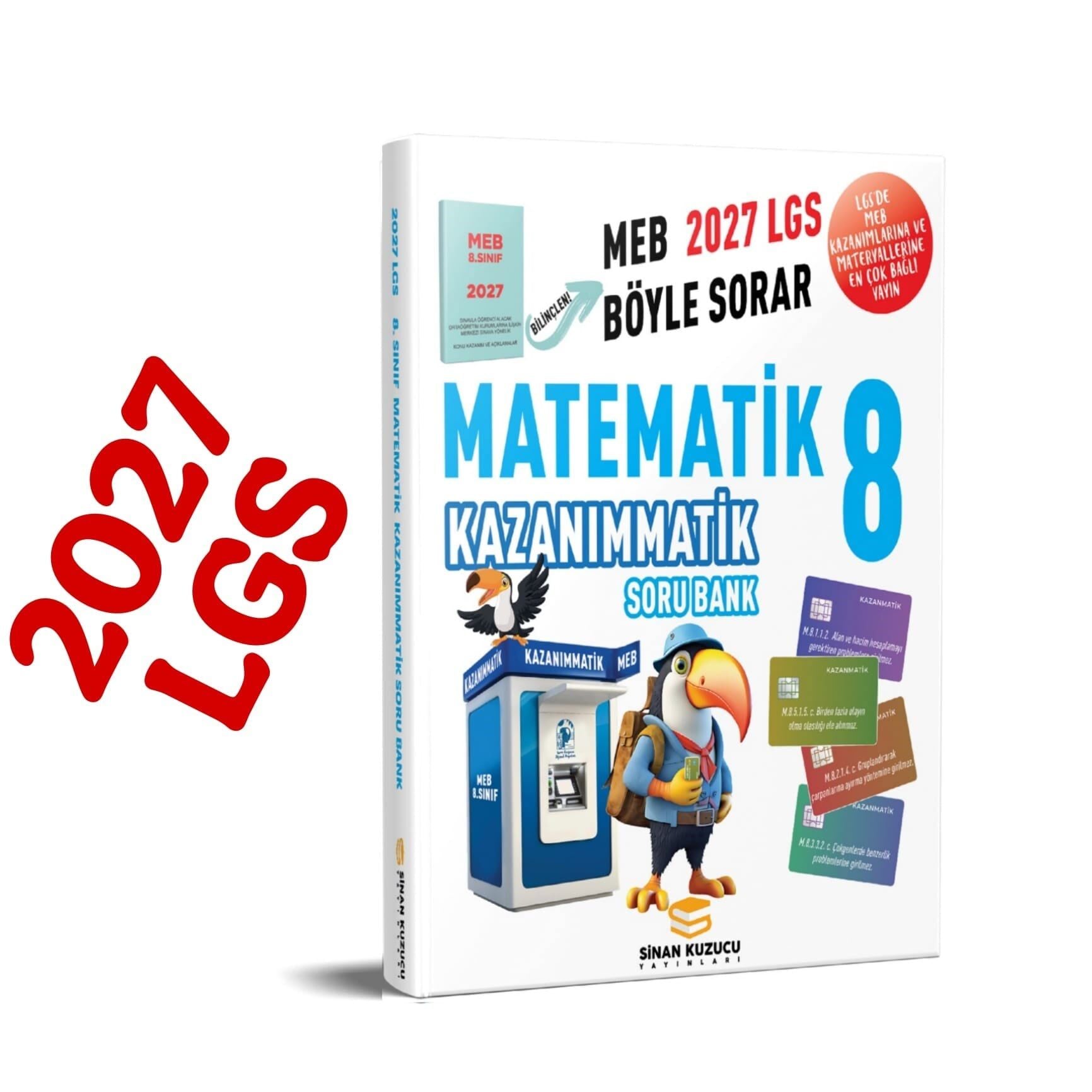 Sinan Kuzucu 2027 8. Sınıf Kazanımmatik Matematik Soru Bankası