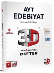 3D Yayınları YKS AYT Edebiyat Video Destekli Defter 3D Yayınları